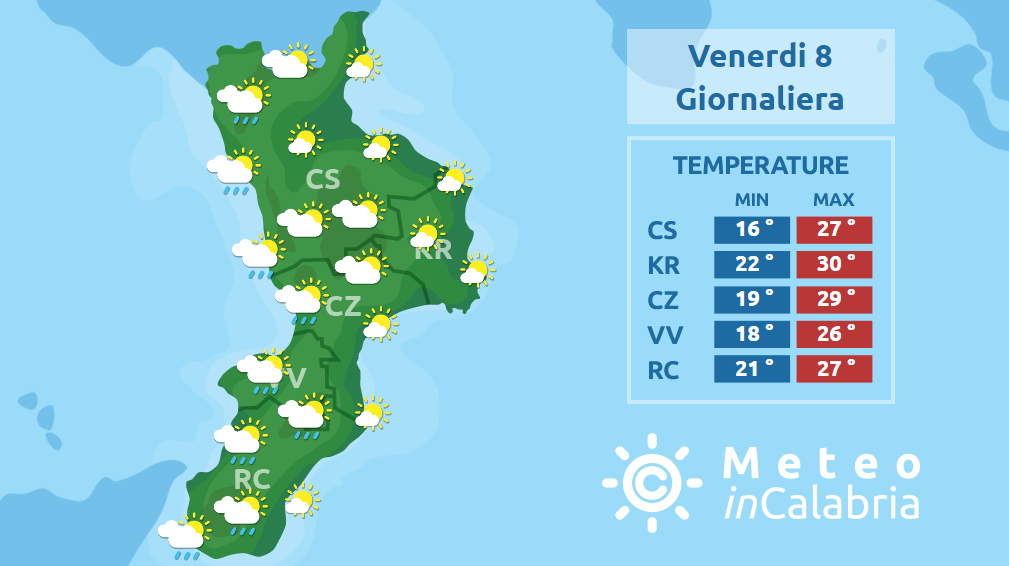 Peggioramento e calo delle temperature