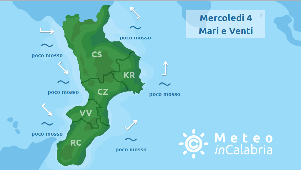 Calabria sotto l'influenza dall'alta pressione africana: 