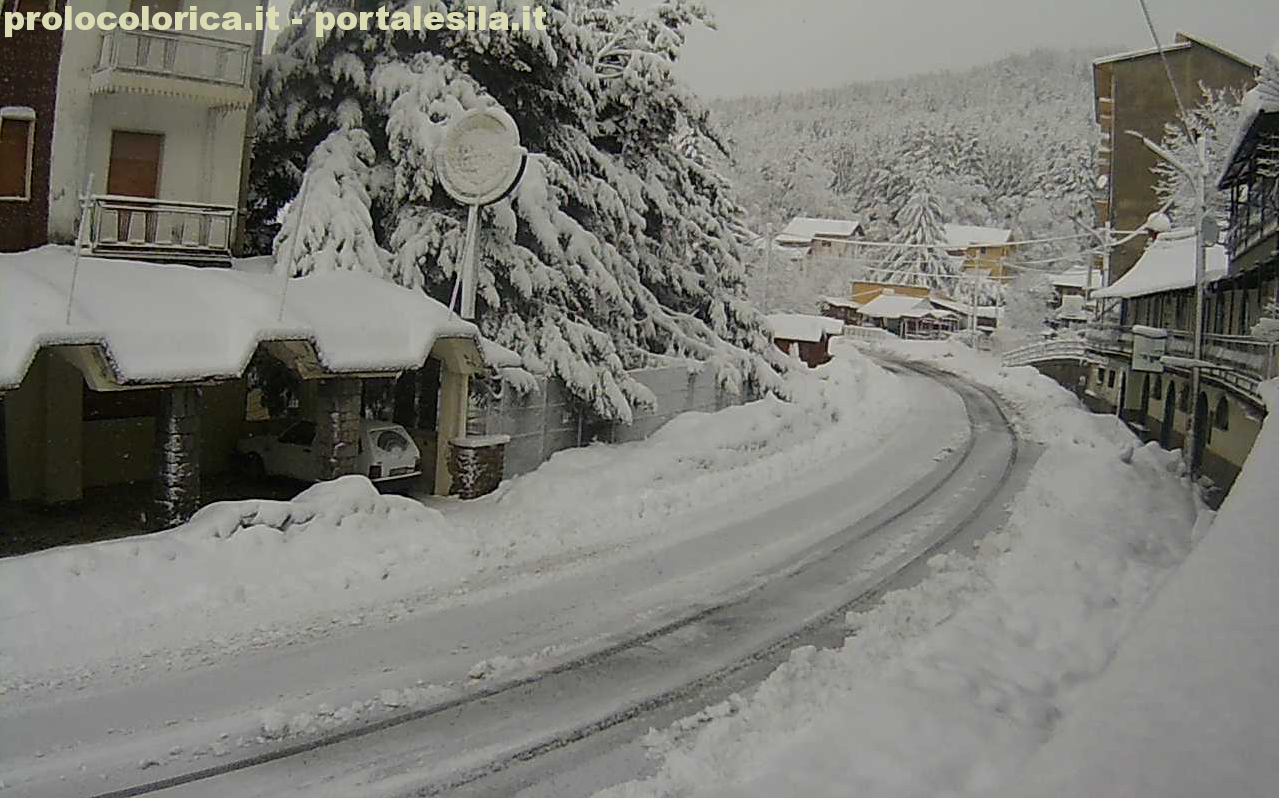 Le nevicate di stanotte in Calabria