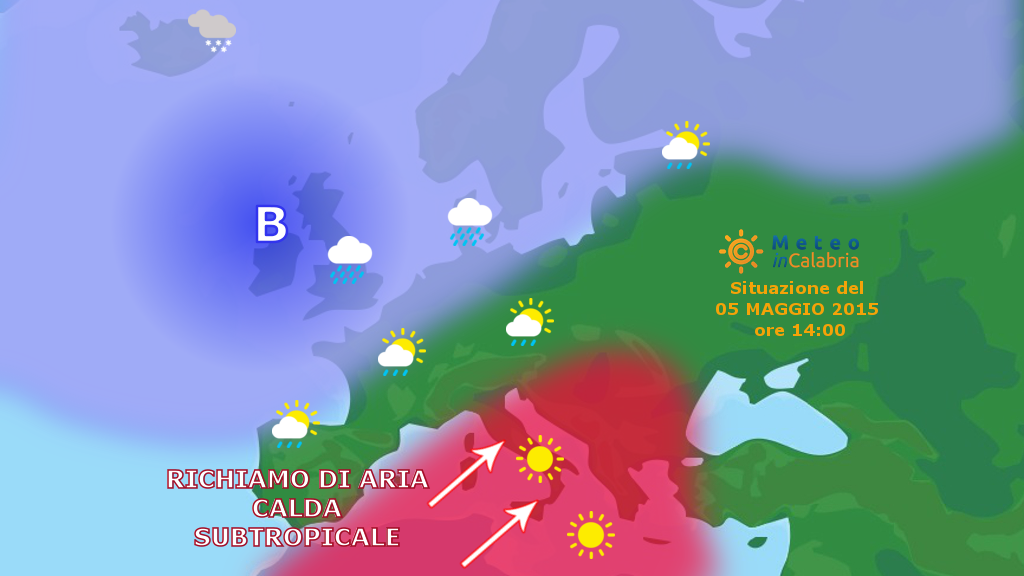 Inizia la fiammata di aria subtropicale!