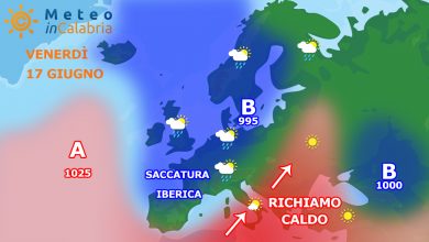 Il tempo di VENERDì e SABATO: ancora nel segno del caldo africano...