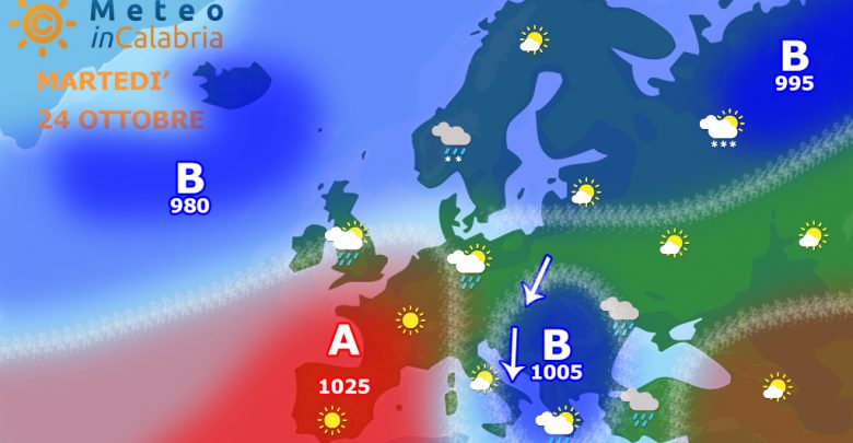 Meteo martedì