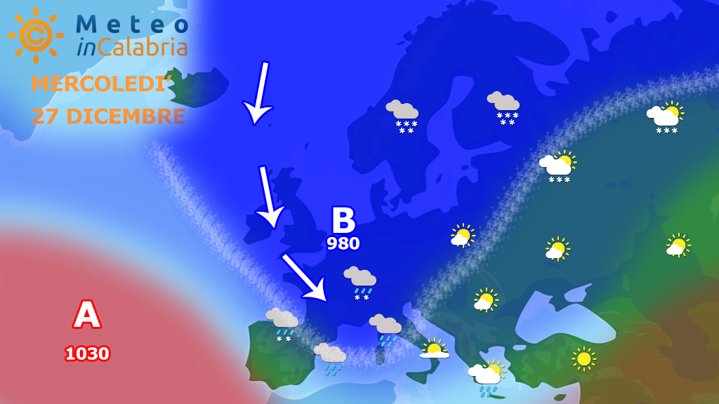 Mercoledì d'attesa. Poi un nuovo peggioramento che porterà neve sui monti...