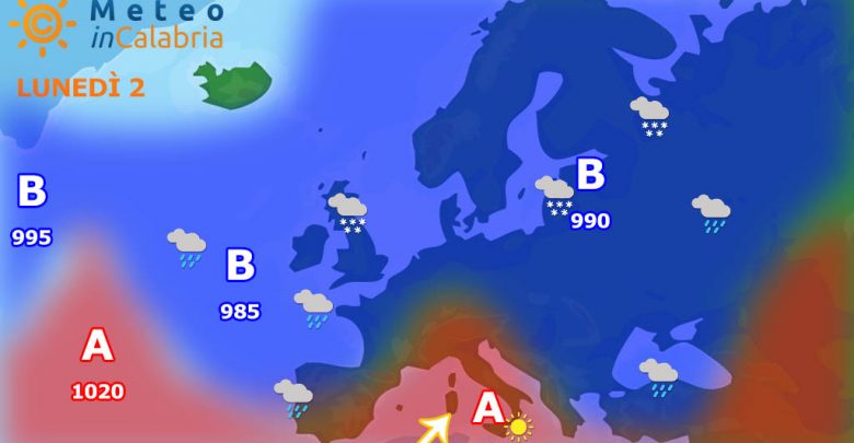 Meteo martedì