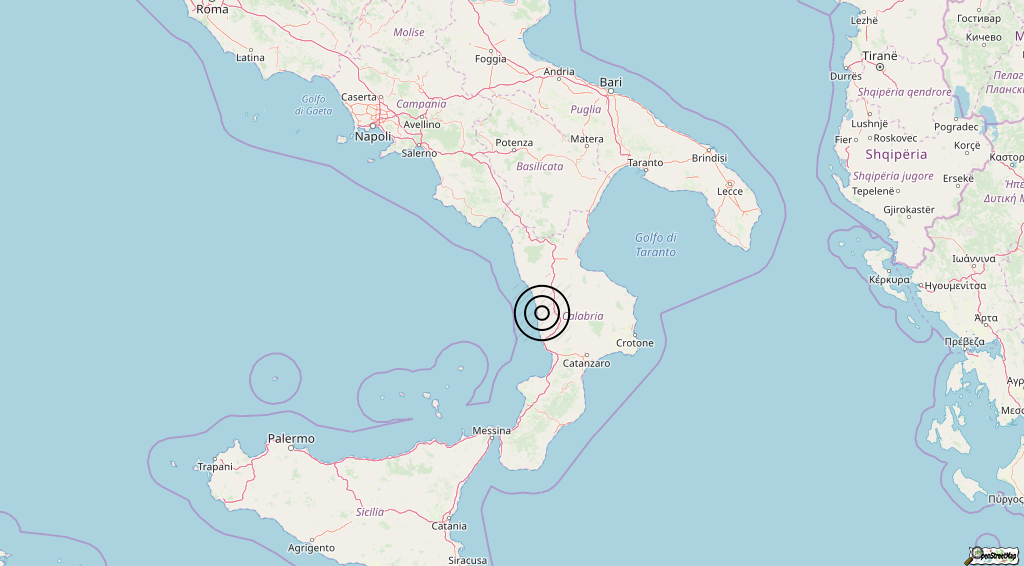 Terremoto Calabria 15-05-2019