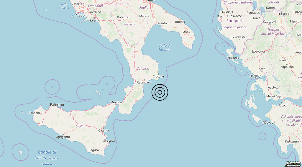 Terremoto Calabria 27-05-2019