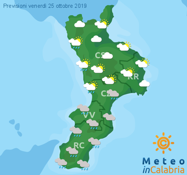 Previsioni Meteo Calabria 25-10-2019