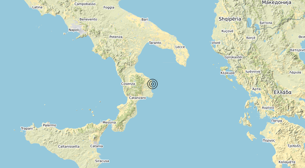 Terremoto Calabria 15-10-2019