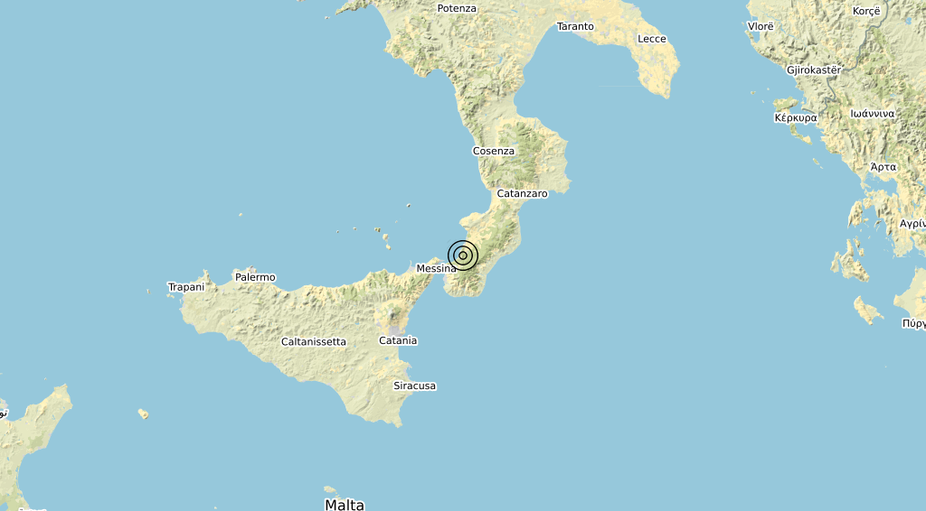 Terremoto Calabria 13-11-2019