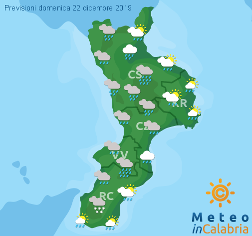 Previsioni Meteo Calabria 22-12-2019