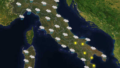 Previsioni del tempo in Italia per il giorno 17/01/2020