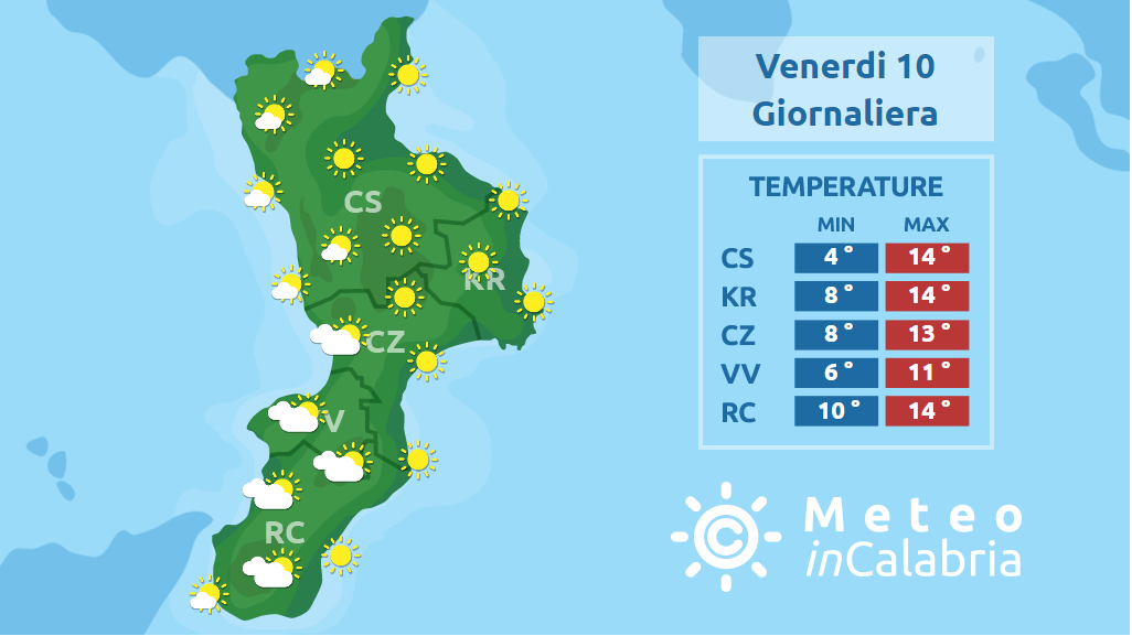 previsione meteo 10 gennaio 2020