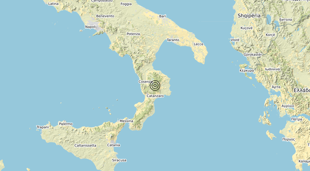 Terremoto Calabria 17-01-2020