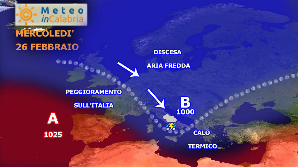 sinottica europa 26 febbraio 2020