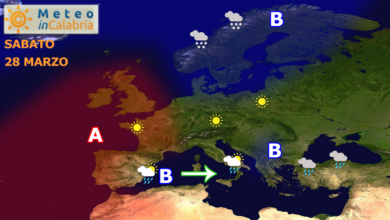 tempo in miglioramento con aumento delle temperature