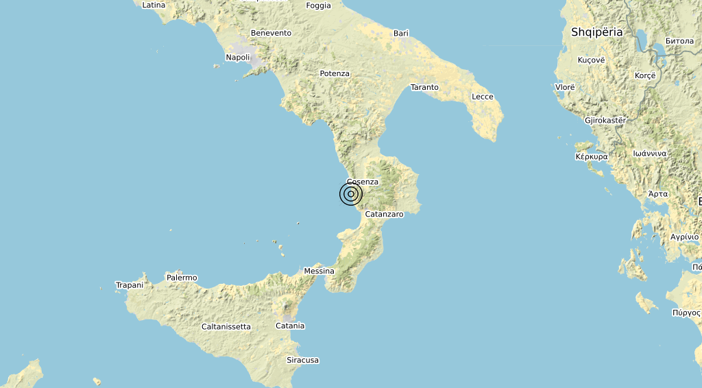 Terremoto Calabria 17-03-2020