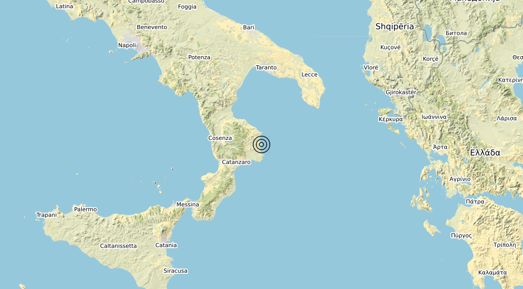 Terremoto Calabria 03-04-2020