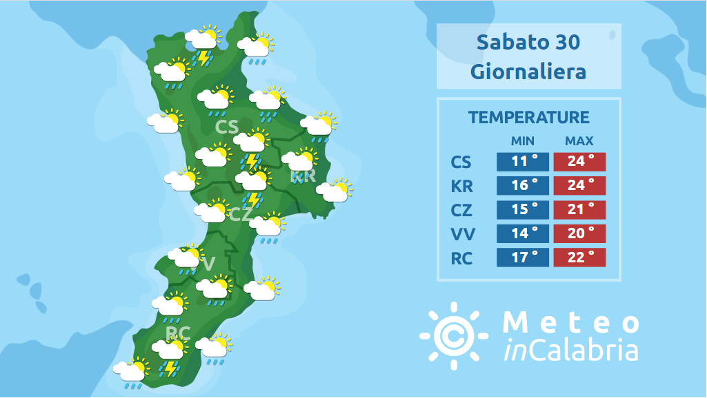 previsione meteo 30 maggio 2020