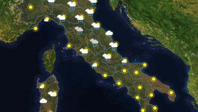 Previsioni del tempo in Italia per il giorno 14/06/2020