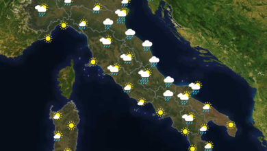 Previsioni del tempo in Italia per il giorno 17/07/2020