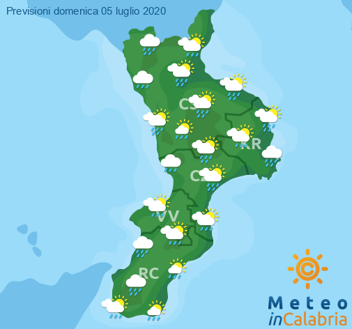 Previsioni Meteo Calabria 05-07-2020