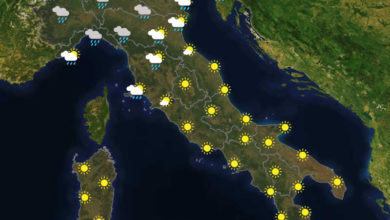 Previsioni del tempo in Italia per il giorno 29/08/2020