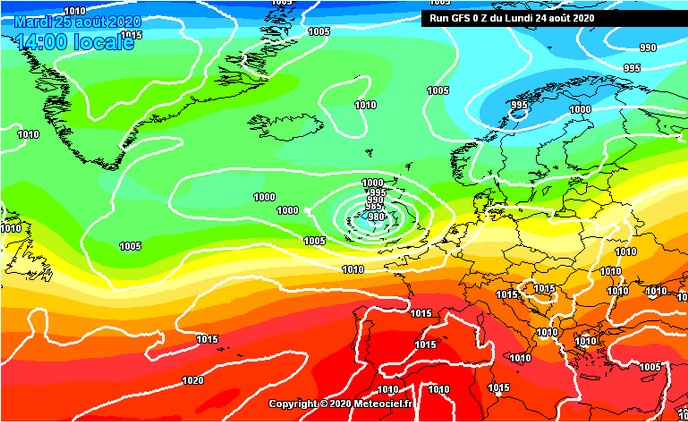 Lieve calo delle temperature