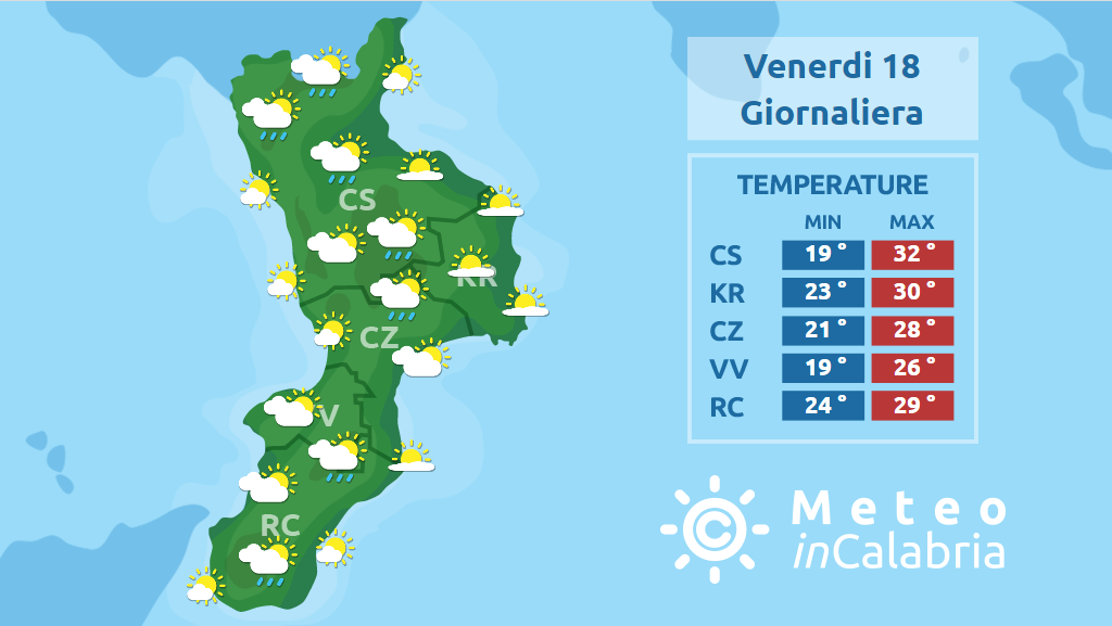 Giovedì perturbato in Calabria