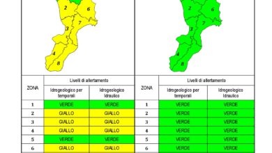 Criticità idrogeologica-idraulica e temporali in Calabria 12-09-2020