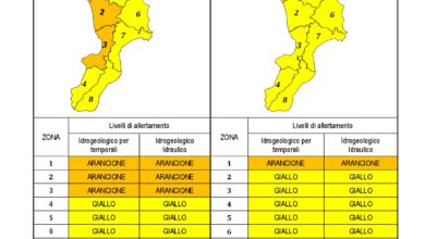 Criticità idrogeologica-idraulica e temporali in Calabria 27-09-2020