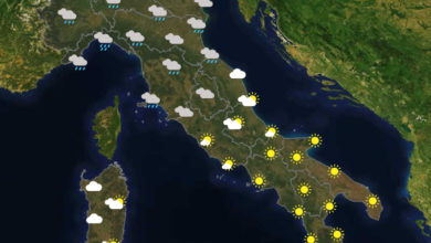 Previsioni del tempo in Italia per il giorno 23/10/2020