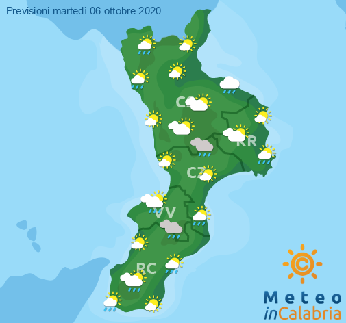 Previsioni Meteo Calabria 06-10-2020