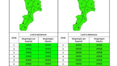 Criticità idrogeologica-idraulica e temporali in Calabria 17-10-2020