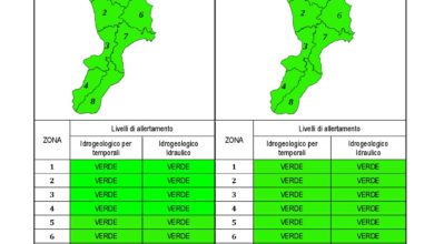 Criticità idrogeologica-idraulica e temporali in Calabria 21-10-2020