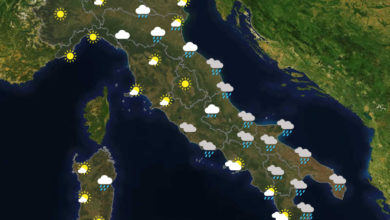 Previsioni del tempo in Italia per il giorno 29/11/2020