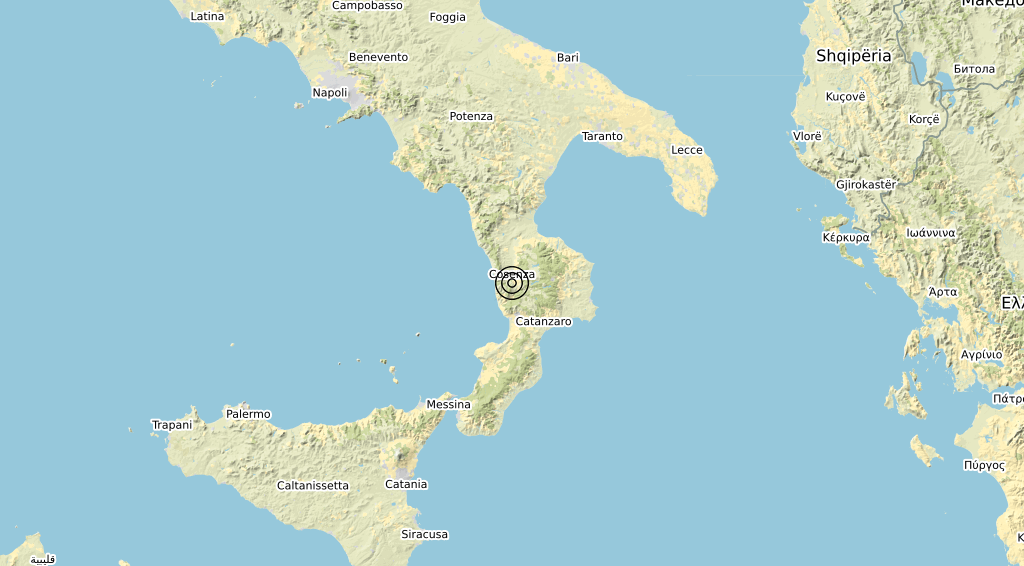 Terremoto Calabria 01-11-2020