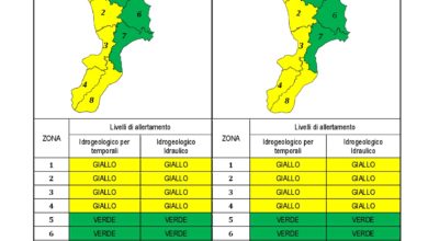 Criticità idrogeologica-idraulica e temporali in Calabria 11-12-2020