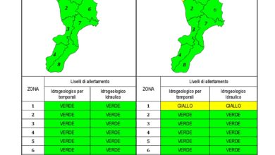 Criticità idrogeologica-idraulica e temporali in Calabria 28-12-2020