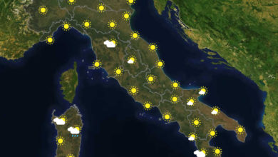 Previsioni del tempo in Italia per il giorno 13/01/2021