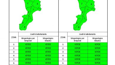 Criticità idrogeologica-idraulica e temporali in Calabria 01-03-2021