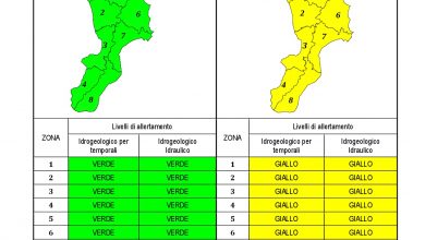 Criticità idrogeologica-idraulica e temporali in Calabria 19-03-2021