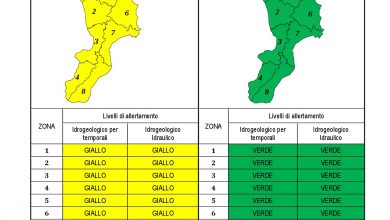 Criticità idrogeologica-idraulica e temporali in Calabria 19-04-2021