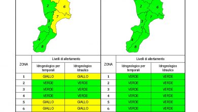 Criticità idrogeologica-idraulica e temporali in Calabria 20-04-2021