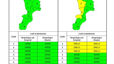 Criticità idrogeologica-idraulica e temporali in Calabria 21-04-2021