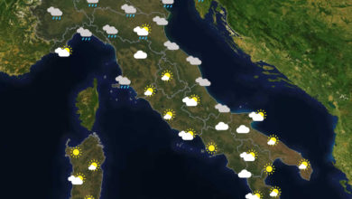 Previsioni del tempo in Italia per il giorno 22/05/2021