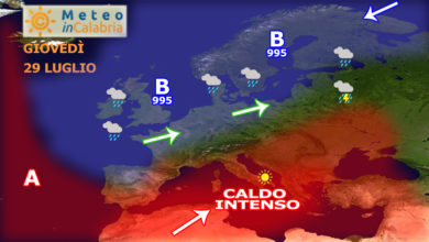 Gran caldo con valori fino a 43 gradi