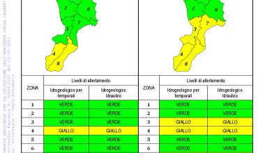 Criticità idrogeologica-idraulica e temporali in Calabria 02-10-2021