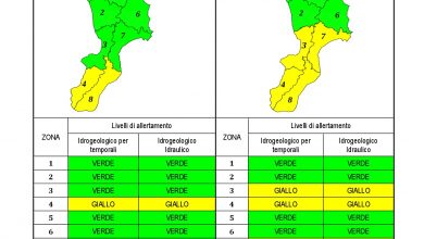 Criticità idrogeologica-idraulica e temporali in Calabria 16-10-2021