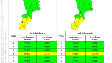 Criticità idrogeologica-idraulica e temporali in Calabria 17-10-2021