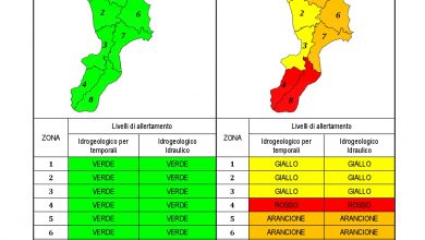 Criticità idrogeologica-idraulica e temporali in Calabria 23-10-2021